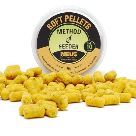 Soft Pellets Meus 70g - 10mm truskawka Soft Pellets Meus 70g - 10mm truskawka