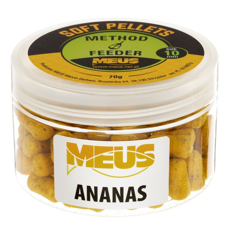 Soft Pellets Meus 70g - 10mm truskawka