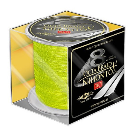 Plecionka Mikado Nihonto Octa Braid 300m - 0.14mm fluo