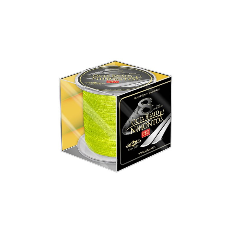 Plecionka Mikado Nihonto Octa Braid 300m - 0,12mm fluo