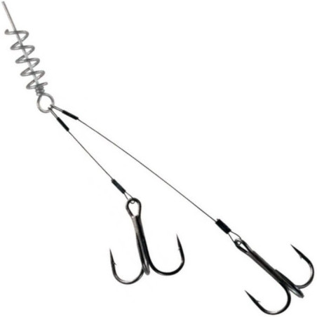 Systemik szczupakowy Dragon SURFLON z korkociągiem 2 x Nr 2/0 Systemik szczupakowy Dragon SURFLON z korkociągiem 2 x Nr 2/0