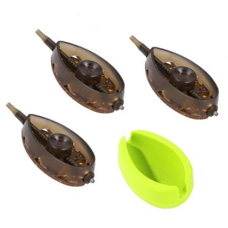 Zestaw Mikado Method Feeder Aperio Q.M.F SYSTEM + foremka -  roz.L 3x30g