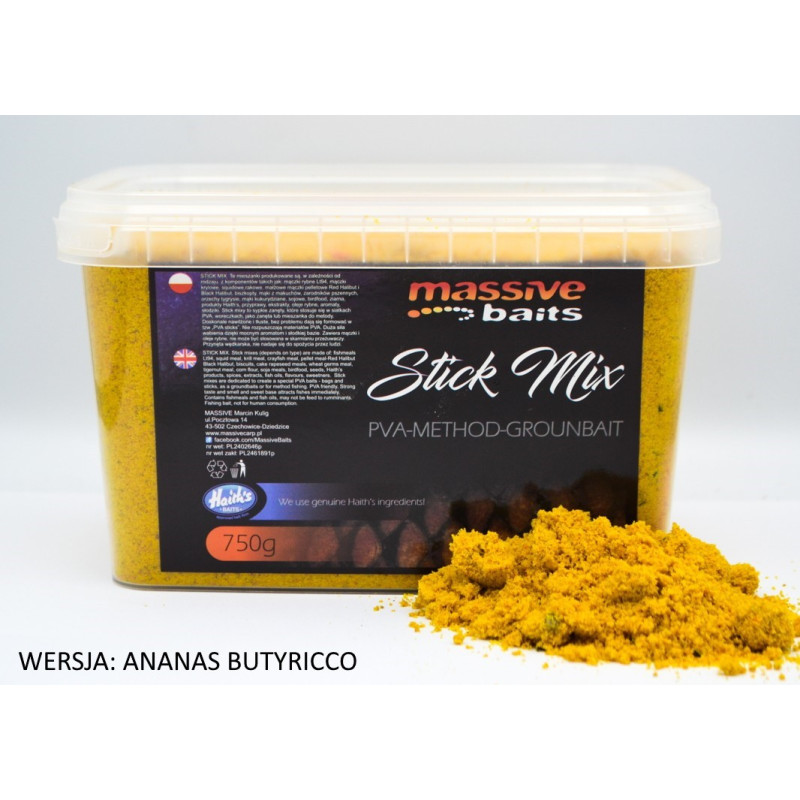 Stick Mix naturalne 750g Massive Baits