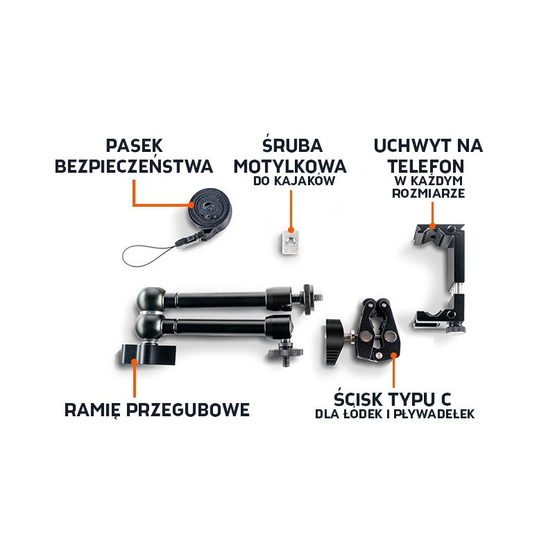 Uchwyt do telefonu na łódkę i kajak Deeper Uchwyt do telefonu na łódkę i kajak Deeper