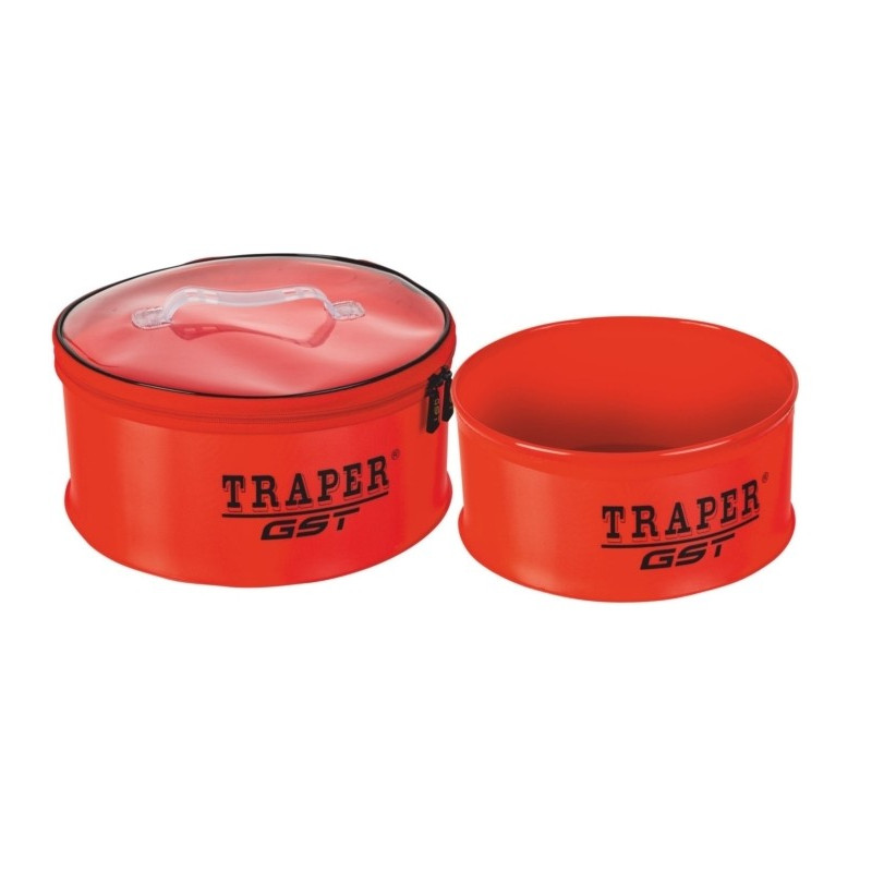 Zestaw pojemników Traper PCV GST Czarny 36122 / 33x15cm / 29x13cm