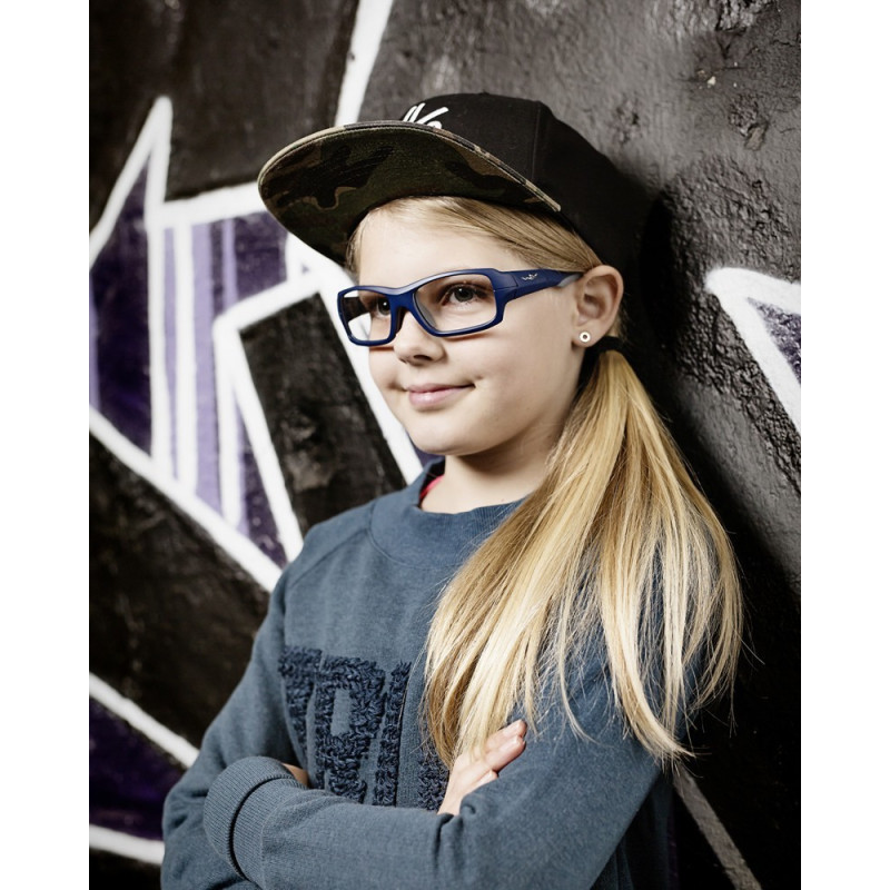 Okulary Wiley X Fierce Przeźroczyste z matowo-szaro-niebieską ramką roz. M