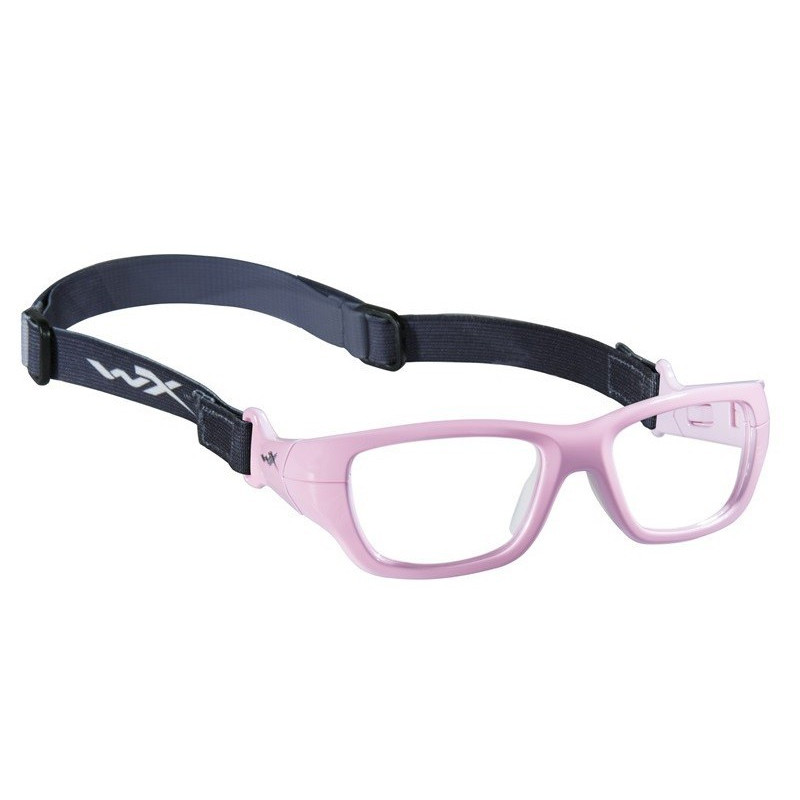 Okulary Wiley X dziecięce Flash Przeźroczyste z różową ramką roz. S Okulary Wiley X dziecięce Flash Przeźroczyste z różową ramką roz. S