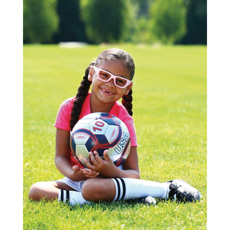 Okulary Wiley X dziecięce Flash Przeźroczyste z różową ramką roz. S Okulary Wiley X dziecięce Flash Przeźroczyste z różową ramką roz. S