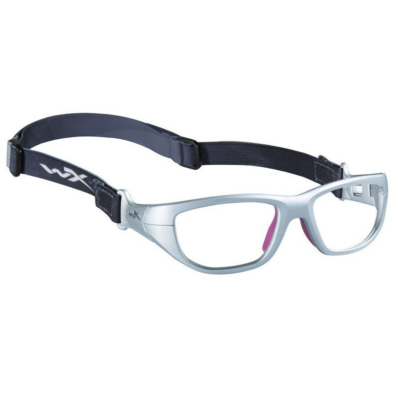 Okulary Wiley X dziecięce Victory Przeźroczyste z srebrno-różową ramką roz. S Okulary Wiley X dziecięce Victory Przeźroczyste z srebrno-różową ramką roz. S