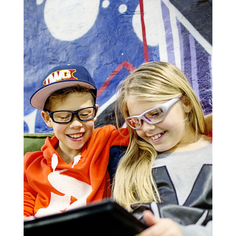 Okulary Wiley X dziecięce Victory Przeźroczyste z srebrno-różową ramką roz. S Okulary Wiley X dziecięce Victory Przeźroczyste z srebrno-różową ramką roz. S