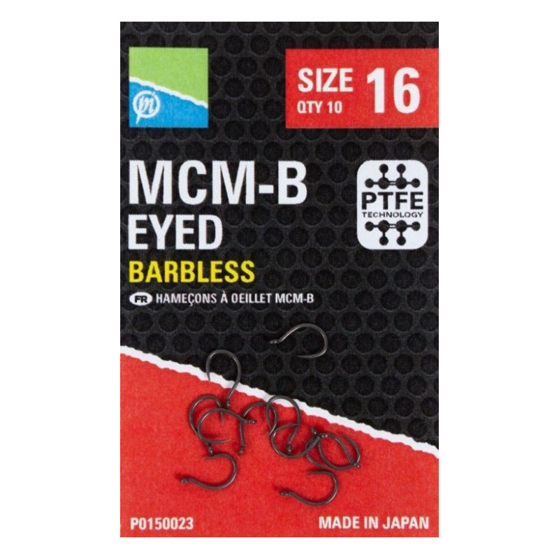 Haczyki Preston bezzadziorowe z oczkiem MCM-B hak 18 Haczyki Preston bezzadziorowe z oczkiem MCM-B hak 18