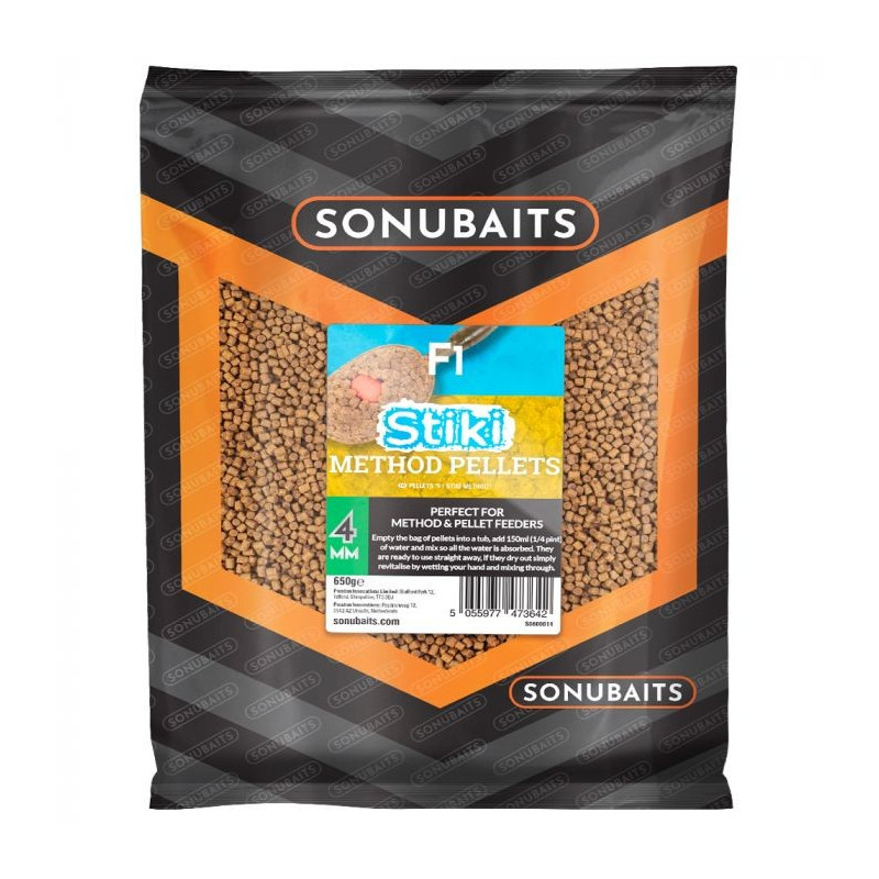 Pellet Sonubaits F1 Stiki Method 650g - 2mm Pellet Sonubaits F1 Stiki Method 650g - 2mm
