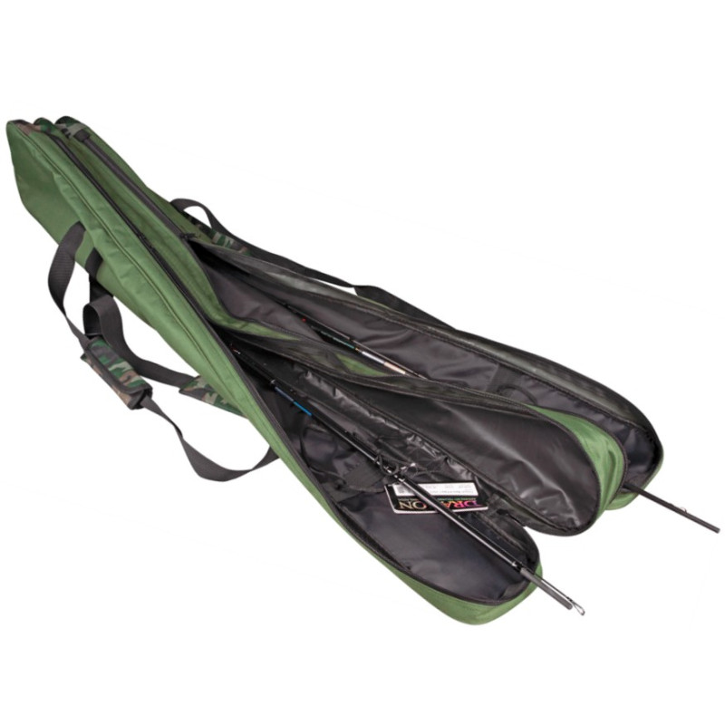 Dwukomorowy pokrowiec na wędki 155cm Dragon Dwukomorowy pokrowiec na wędki 155cm Dragon