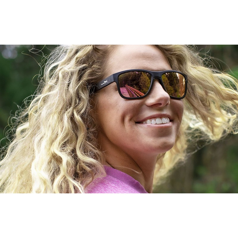 Okulary polaryzacyjne Wiley X WX OVATION Captivate Różowozłote Lusto /Matowy Czarny roz. m-l