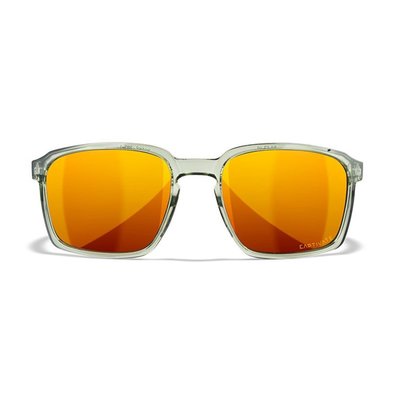 Okulary Polaryzacyjne Wiley X ALFA Captivate Brązowe lustro / Przezroczysty szary roz. m-l Okulary Polaryzacyjne Wiley X ALFA Captivate Brązowe lustro / Przezroczysty szary roz. m-l