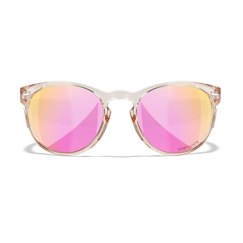 Okulary polaryzacyjne Wiley X Covert Captivate Różowozłote lustro / Błyszczący kryształ roz. m-l Okulary polaryzacyjne Wiley X Covert Captivate Różowozłote lustro / Błyszczący kryształ roz. m-l
