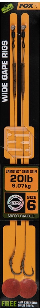 przypon-karpiowy-wide-gape-camotex-semi-stiff-fox przypon-karpiowy-wide-gape-camotex-semi-stiff-fox