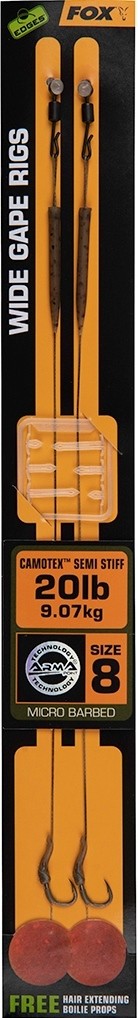 przypon-karpiowy-wide-gape-camotex-semi-stiff-fox przypon-karpiowy-wide-gape-camotex-semi-stiff-fox