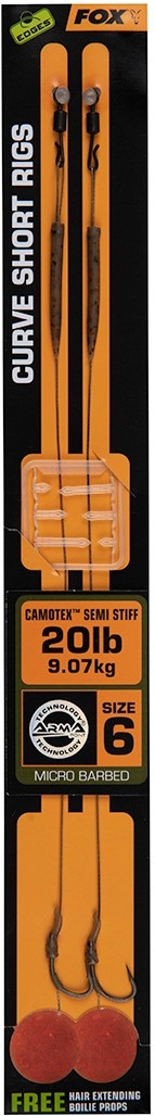 przypon-curve-short-camotex-semi-stiff-edges-fox