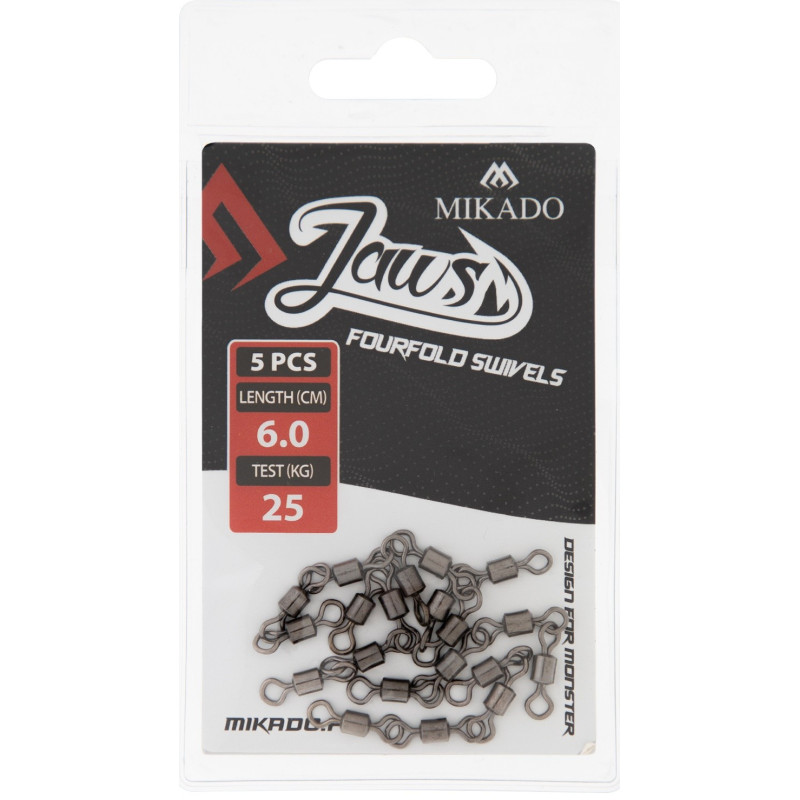 Krętliki do dozbrojek Mikado JAWS poczwórne 7,2cm - 35kg Krętliki do dozbrojek Mikado JAWS poczwórne 7,2cm - 35kg