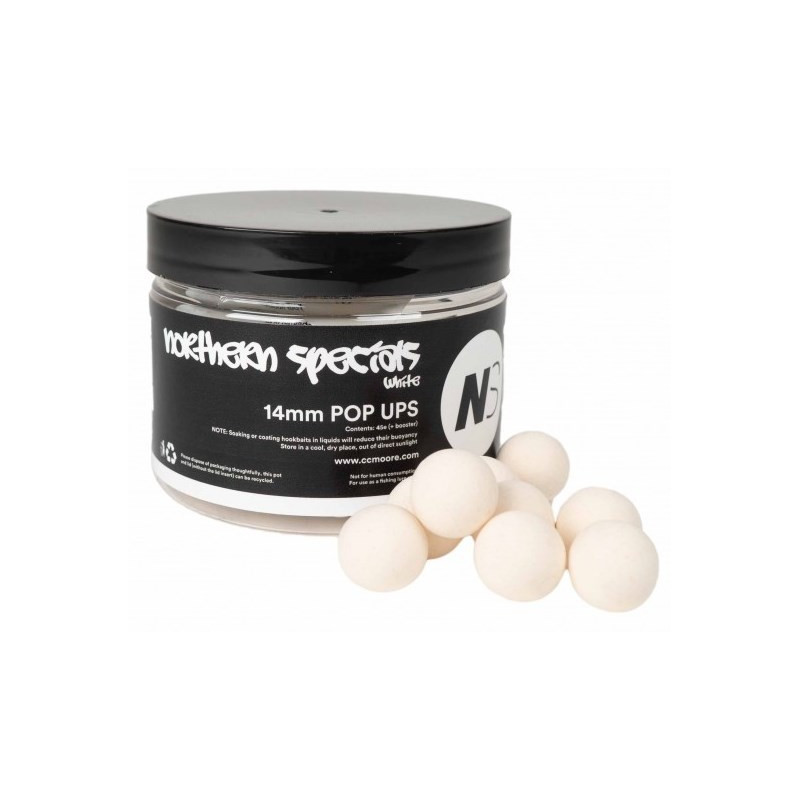 Kulki CC Moore NS1 Pop Ups 13/14mm - Northern Special White Kulki CC Moore NS1 Pop Ups 13/14mm - Northern Special White