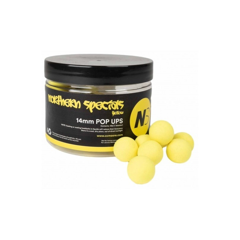 Kulki CC Moore NS1 Pop Ups 13/14mm - Northern Special Yellow Kulki CC Moore NS1 Pop Ups 13/14mm - Northern Special Yellow