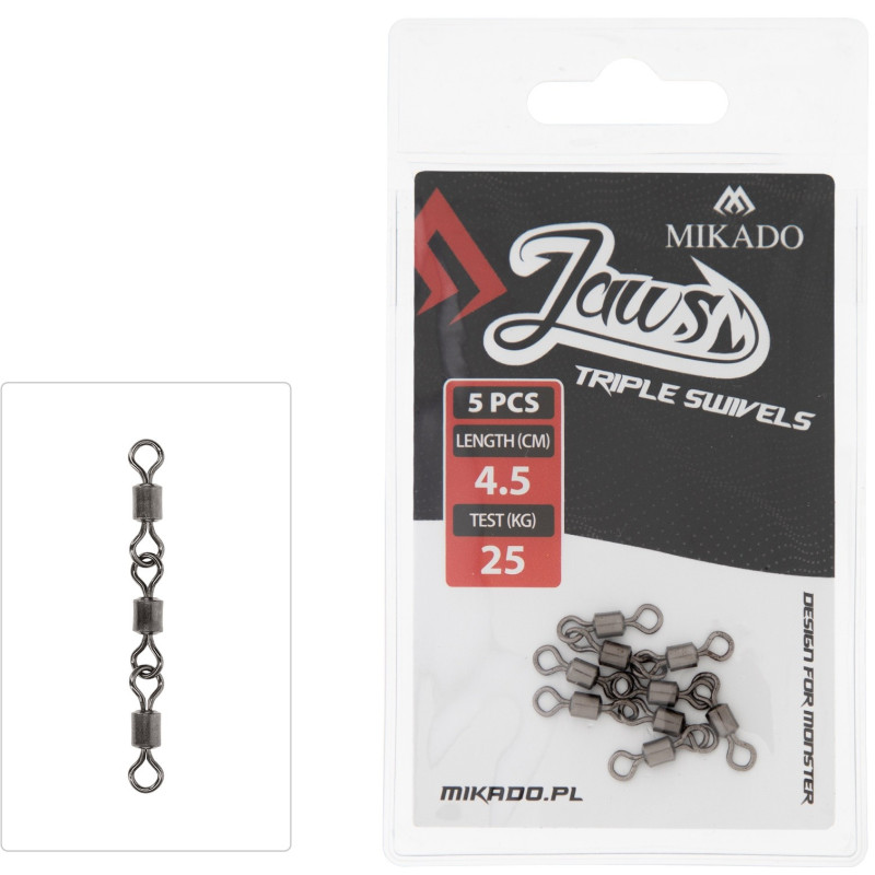 Krętliki do dozbrojek Jaws potrójne Mikado Krętliki do dozbrojek Jaws potrójne Mikado