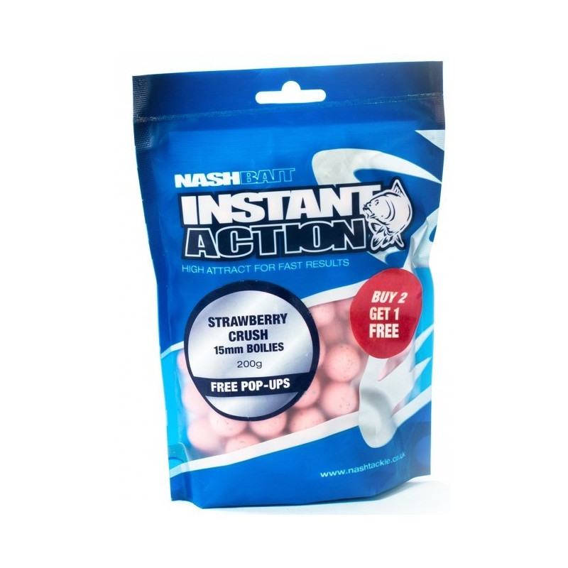 Kulki NASH Instant Action Strawberry Crush 1kg / 18 / Truskawka