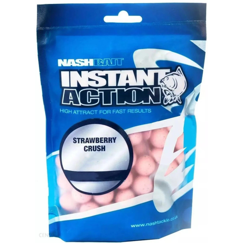 Kulki NASH Instant Action Strawberry Crush 5kg / 18 / Truskawka Kulki NASH Instant Action Strawberry Crush 5kg / 18 / Truskawka