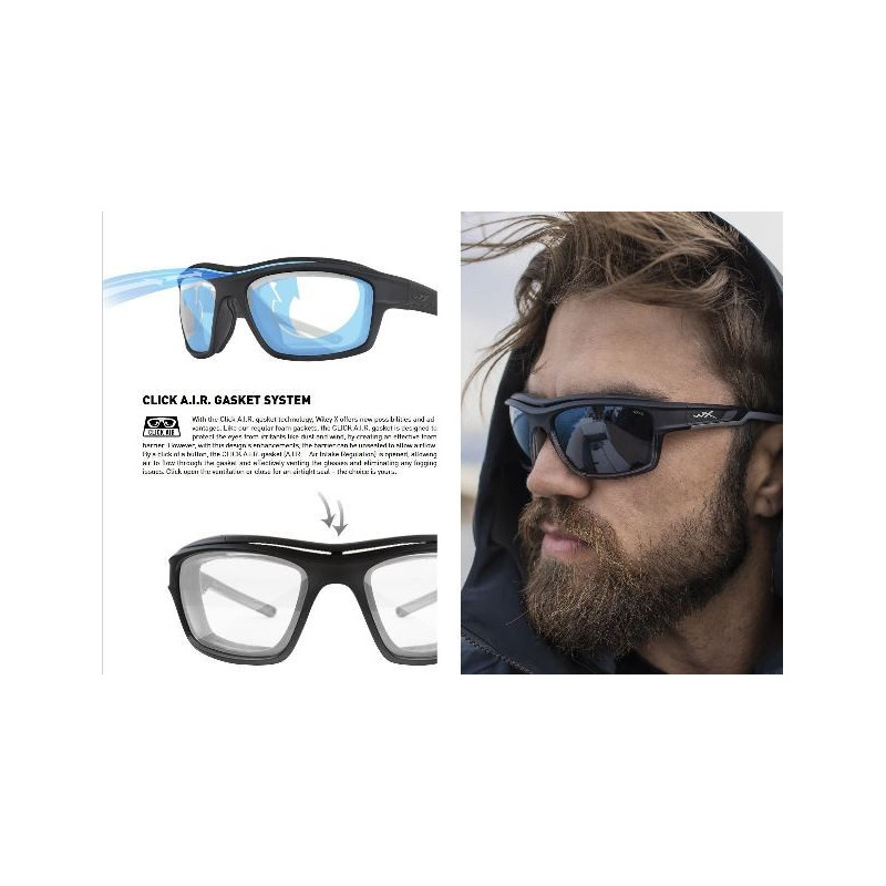 Okulary polaryzacyjne Wiley X OZONE Captivate Szary/Matowa czerń Okulary polaryzacyjne Wiley X OZONE Captivate Szary/Matowa czerń