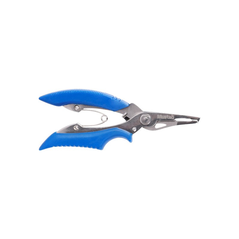 Szczypce Mustad do zakładania kółek łącznikowych z cążkami do plecionki Szczypce Mustad do zakładania kółek łącznikowych z cążkami do plecionki