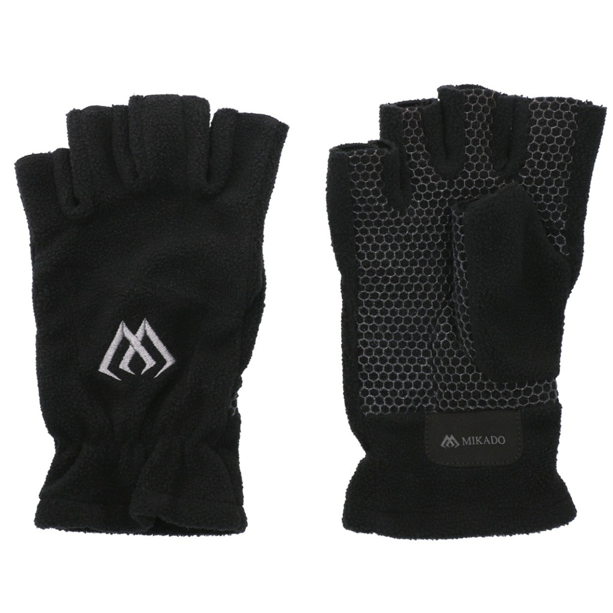 rekawiczki-polarowe-bez-palcow-czarno-szary-mikado
