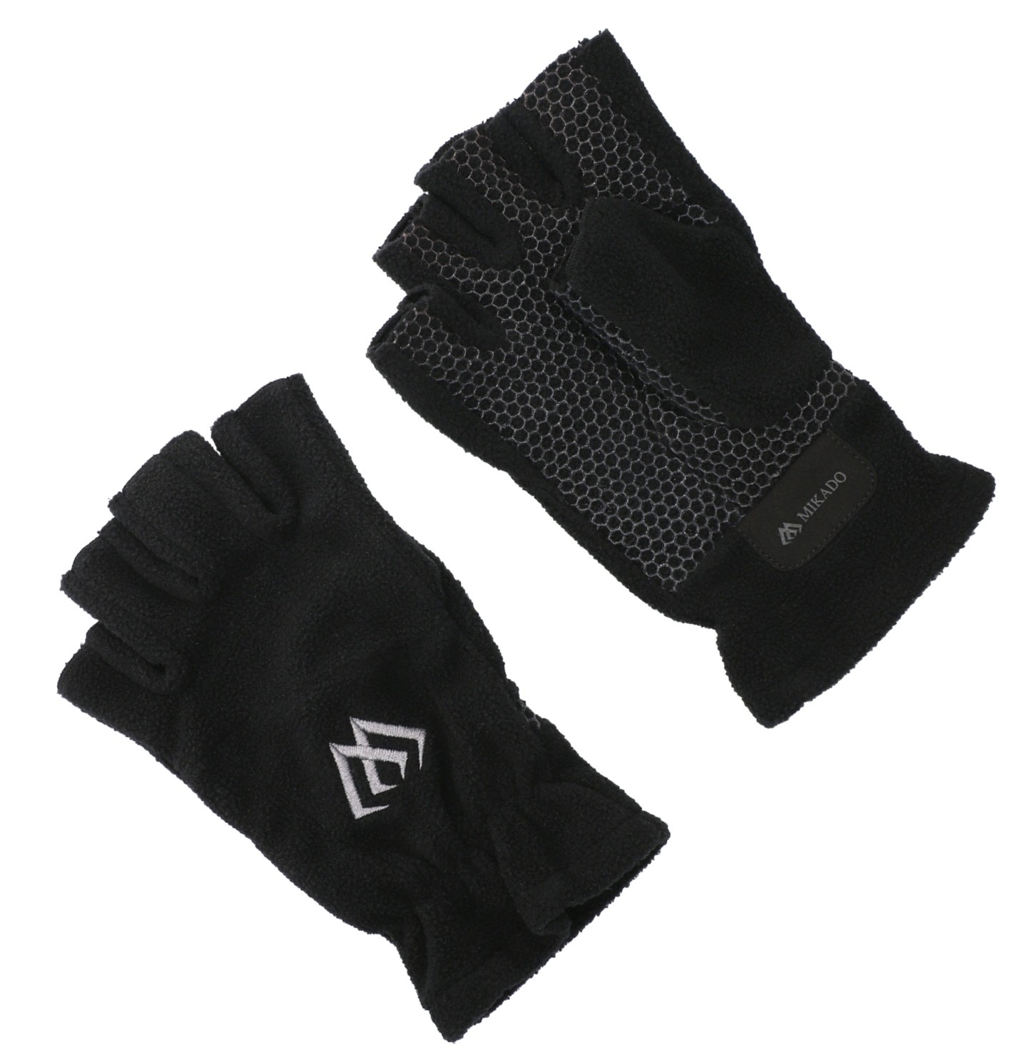 rekawiczki-polarowe-bez-palcow-czarno-szary-mikado