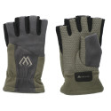 Rękawiczki Mikado polarowe bez palców - Szaro-zielony roz. XL Rękawiczki Mikado polarowe bez palców - Szaro-zielony roz. XL
