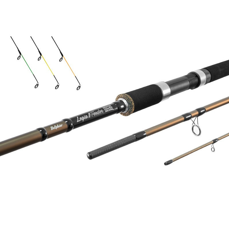 Wędka Delphin Legia Feeder II + 3 szczytówki 330cm / 80g Wędka Delphin Legia Feeder II + 3 szczytówki 330cm / 80g
