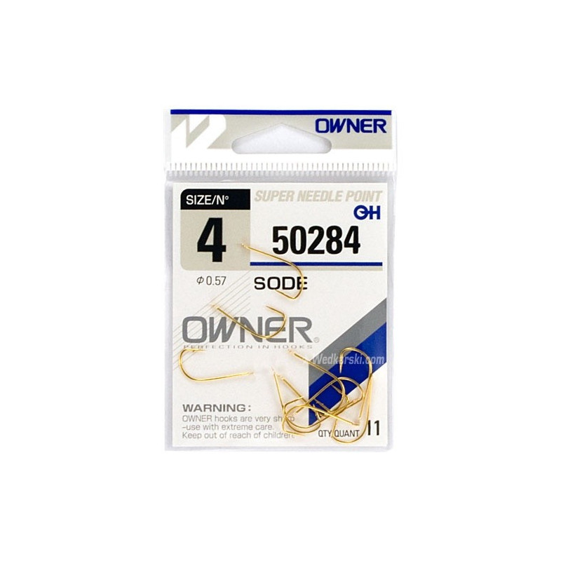 Haczyki Owner Sode HO-50284 roz. 15 Haczyki Owner Sode HO-50284 roz. 15