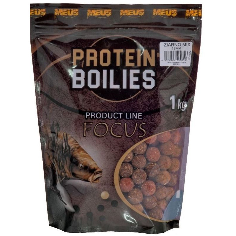 Kulki zanętowe Meus Focus 1kg / 18mm / bubble gum