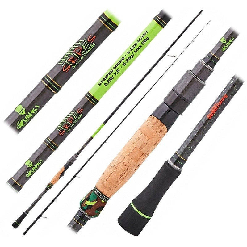 Wędka Gunki Stripes Micro 228cm / 3-15g Wędka Gunki Stripes Micro 228cm / 3-15g