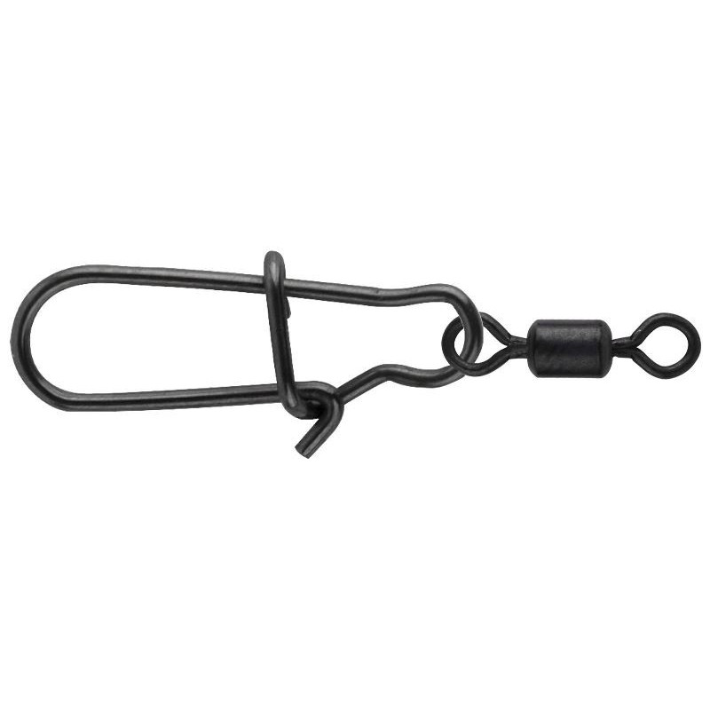 Krętlik z agrafką Spro Matte Black Easy Snap + Rolling Swivel roz. 00+12 Krętlik z agrafką Spro Matte Black Easy Snap + Rolling Swivel roz. 00+12
