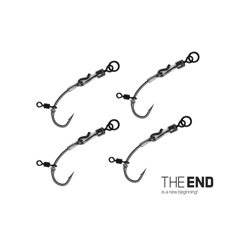 Zestaw karpiowy THE END Ronnie rig hak 8 Delphin Zestaw karpiowy THE END Ronnie rig hak 8 Delphin