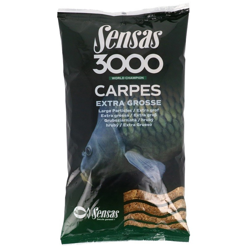 Zanęta Sensas 3000 Carp 3kg - EXTRA GROSSE Zanęta Sensas 3000 Carp 3kg - EXTRA GROSSE