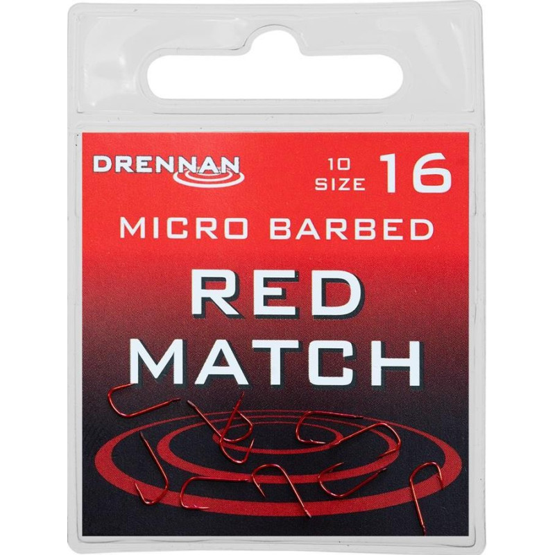 Haczyki Drennan Red Match hak 16 Haczyki Drennan Red Match hak 16
