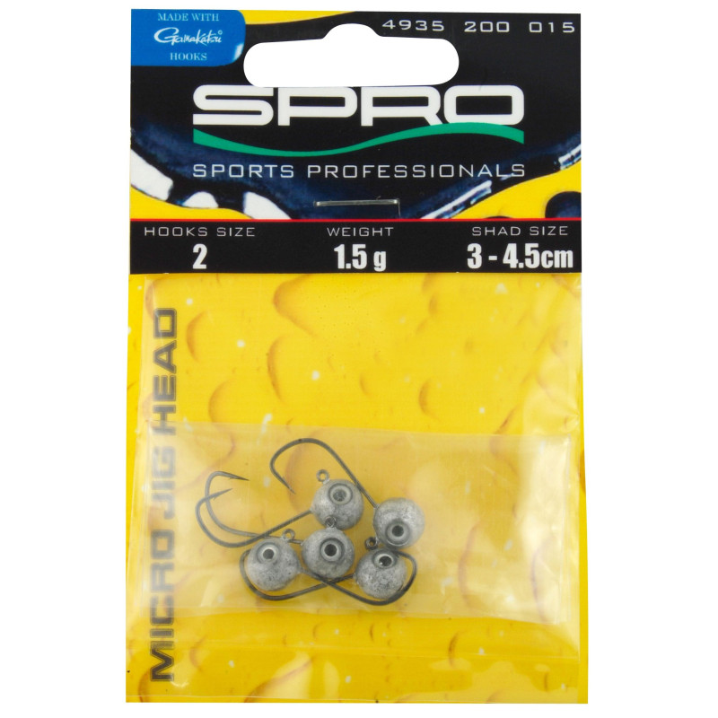 Główki jigowe Micro Jig 29 hak 2 / 2g / 5szt. Spro Główki jigowe Micro Jig 29 hak 2 / 2g / 5szt. Spro