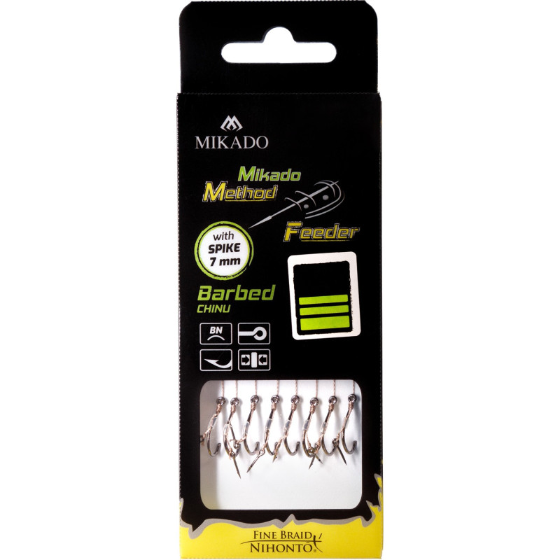 Przypon Mikado Method Feder z igłą - hak z zadziorem HMFB212I hak 6 Przypon Mikado Method Feder z igłą - hak z zadziorem HMFB212I hak 6