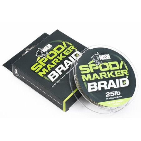 Plecionka NASH Spod & Marker Braid 300m - 0.18mm 25lb zielony Plecionka NASH Spod & Marker Braid 300m - 0.18mm 25lb zielony