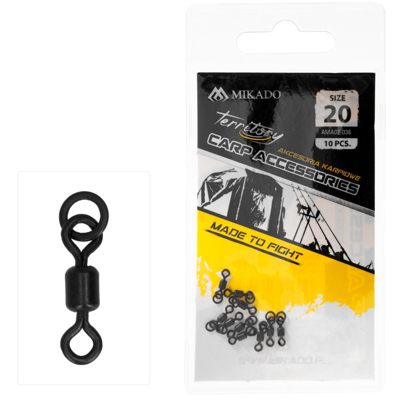 Krętlik Mikado haczykowy z kółkiem mikro roz. 20 mm Krętlik Mikado haczykowy z kółkiem mikro roz. 20 mm