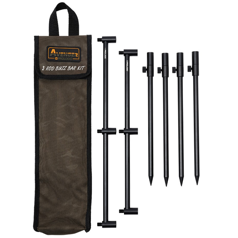 Zestaw Buzz Bar z pokrowcem Avenger na 3 wędki Prologic