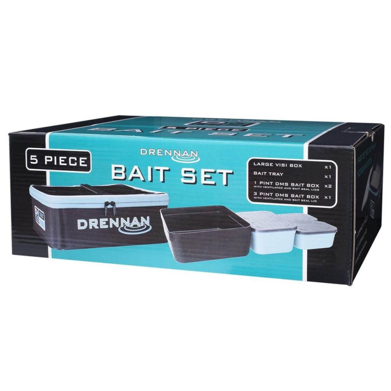 Zestaw pojemników Drennan DMS EVA 5 Piece Bait Set LUDEBS01 Zestaw pojemników Drennan DMS EVA 5 Piece Bait Set LUDEBS01