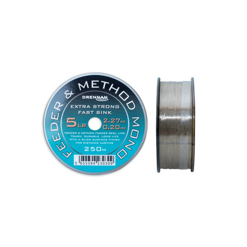 Żyłka Drennan Feeder Method Mono 250m / 0,23mm Żyłka Drennan Feeder Method Mono 250m / 0,23mm