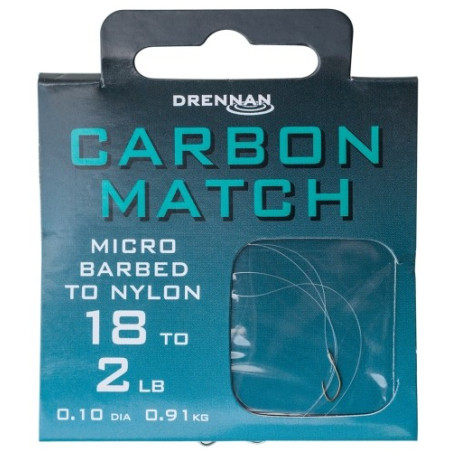 Gotowe przypony CARBON MATCH roz. 18 Drennan Gotowe przypony CARBON MATCH roz. 18 Drennan